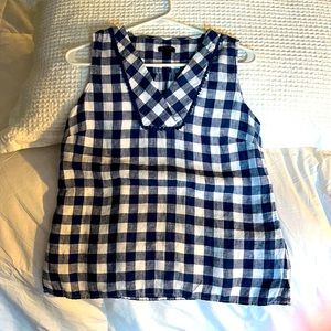 Talbots Linen Sleeveless Blouse